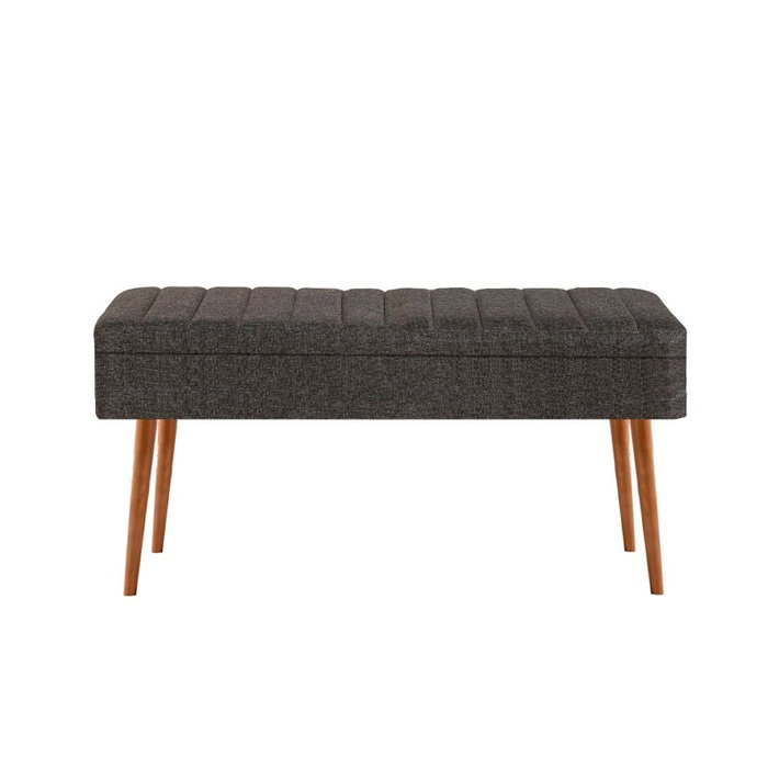 Hanah Home Banco 2 Anthracite Pino Atlantico 90x46x40 cm